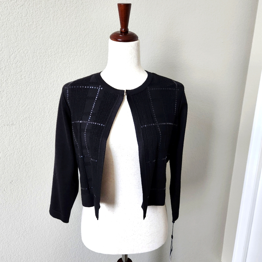 NWT Tommy Hilfiger Shrug Bolero Sweater Black Size S